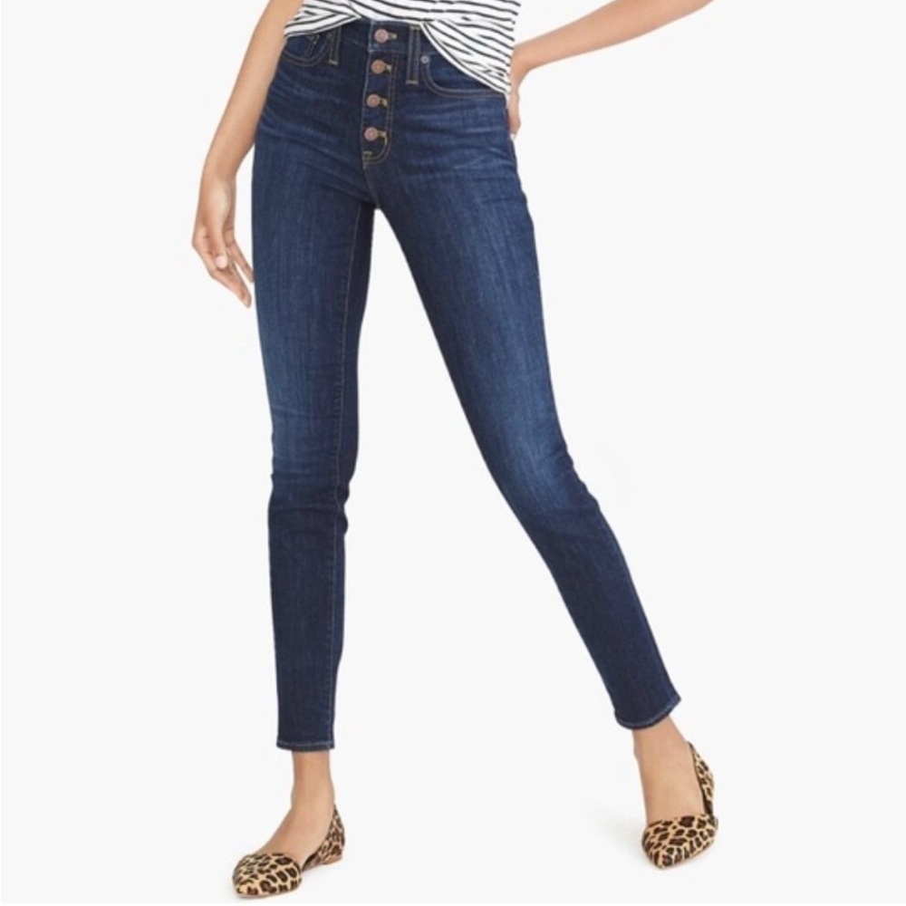 J. Crew High-Rise Toothpick Dark Blue Jeans 26 Petite